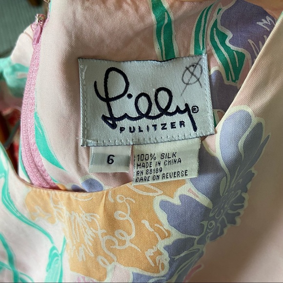 LILLY PULITZER
LONG FLOWER SILK PRINT DRESS - Picture 9 of 9